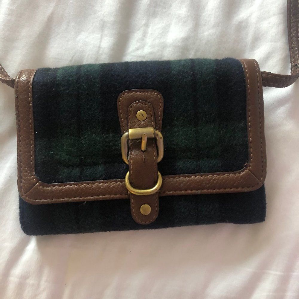 Plaid Cross Body Clutch